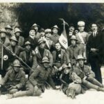 23.5.1922 La Commissione Grotte a Postumia in occasione della visita del Re
